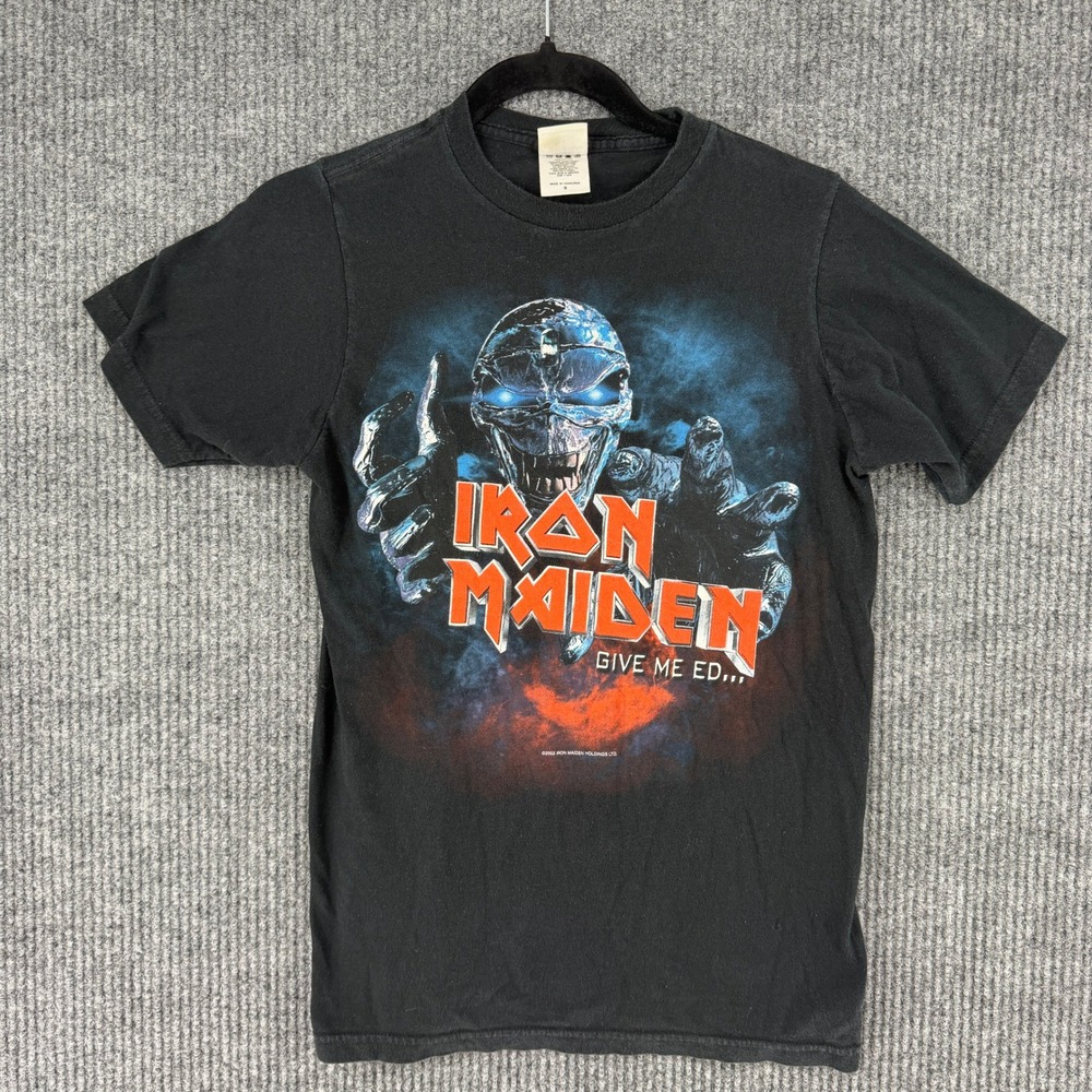 Iron Maiden Give Me Ed 2003 Tour T-Shirt mens Small band tee heavy metal concert